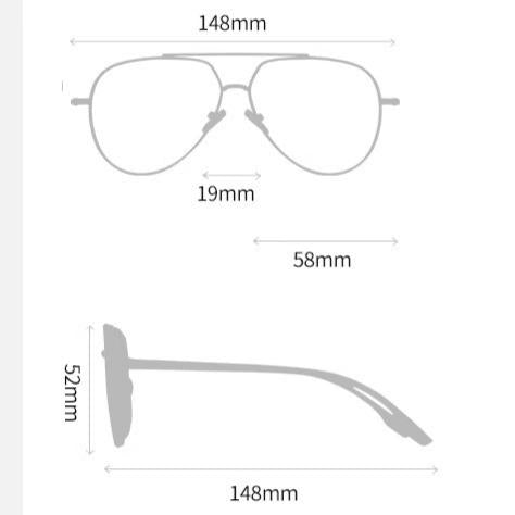 Custom Nearsighted Aviator Sunglasses – Professional Outdoor Leisure Eyewear for Men