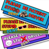 3 Pcs Student Driver Stickers (Non-Magnetic) for Cars, 10×4 inches I'm Not A Stupid New Driver Vinyl Safety Stickers for Bumper, Glass