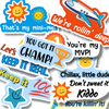 74 Pcs American Slang Stickers for Motivational, 8 pcs × 9 Set Reward Vinyl Waterproof Stickers for Student, Classroom, School, Families