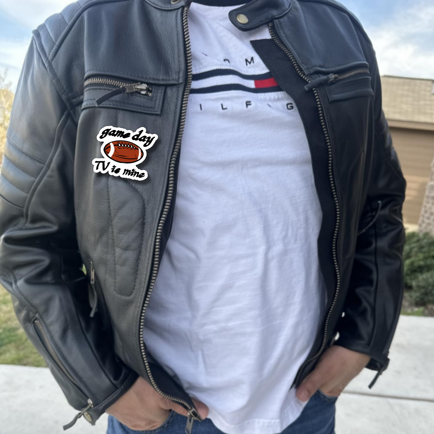 66 Pcs Daddy's Funny Jokes Stickers, 8 × 8 Set Vinyl Waterproof Stickers for Game Day, Family Day, Lazy Day, Busy Day, Working Day, Weekend Day, Chore Day and Everyday