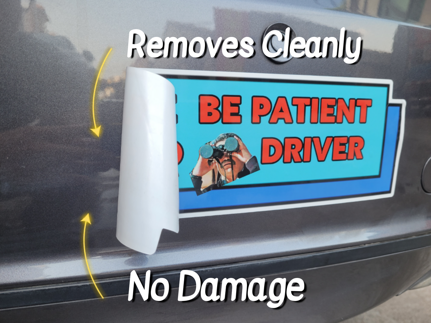 3 Pcs Student Driver Stickers (Non-Magnetic) for Cars, 10×4 inches I'm Not A Stupid New Driver Vinyl Safety Stickers for Bumper, Glass