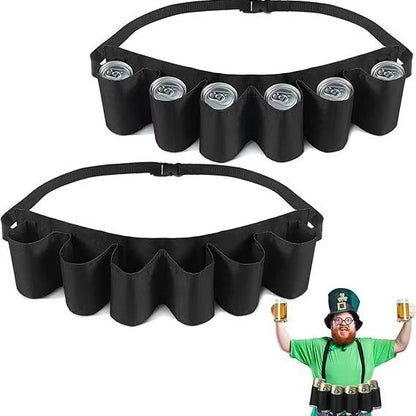 Beverage Storage Waist Bag, Belt Storage Bag that can Hold 6 Cans of Beverages and Beer