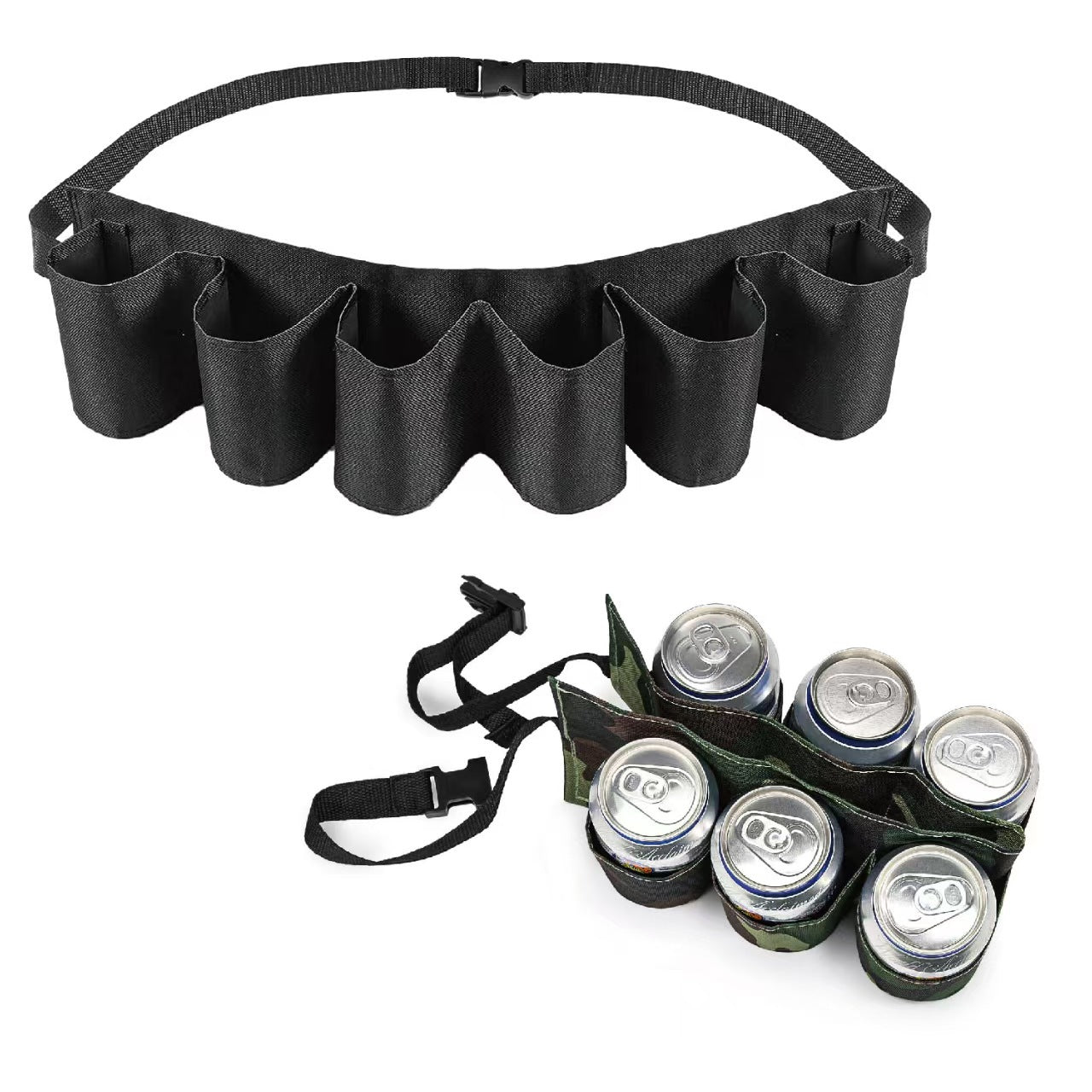 Beverage Storage Waist Bag, Belt Storage Bag that can Hold 6 Cans of Beverages and Beer