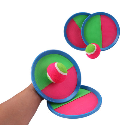 Two Sets (6 Balls) of Suction Cup Ball Throwing and Catching Gear for Children and Parents
