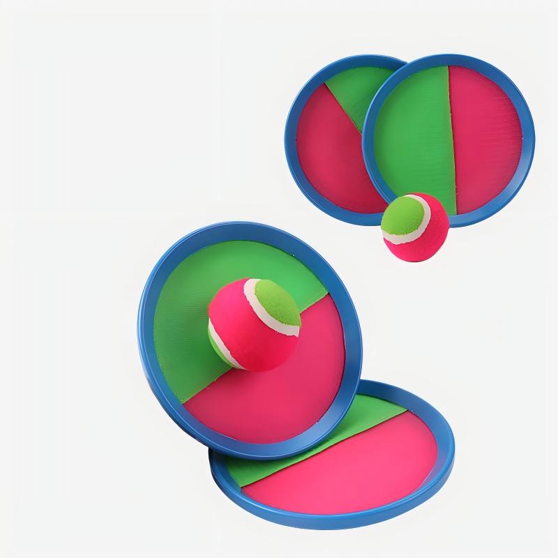Two Sets (6 Balls) of Suction Cup Ball Throwing and Catching Gear for Children and Parents