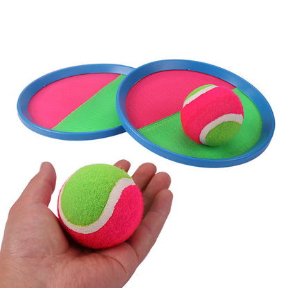 Two Sets (6 Balls) of Suction Cup Ball Throwing and Catching Gear for Children and Parents