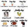 66 Pcs Daddy's Funny Jokes Stickers, 8 × 8 Set Vinyl Waterproof Stickers for Game Day, Family Day, Lazy Day, Busy Day, Working Day, Weekend Day, Chore Day and Everyday