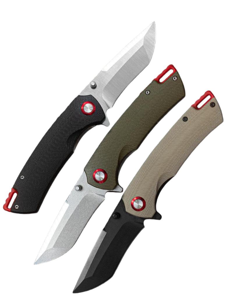 D2 Steel High-Hardness Folding Knife, Outdoor Multi-Purpose Camping and Survival Tool