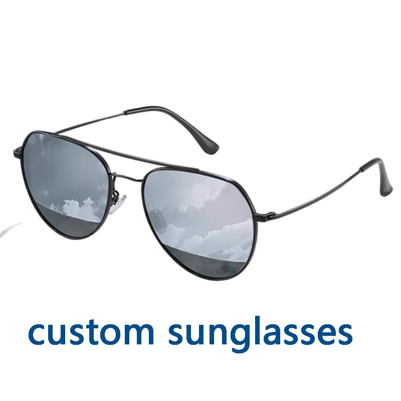 Custom Nearsighted Aviator Sunglasses – Professional Outdoor Leisure Eyewear for Men