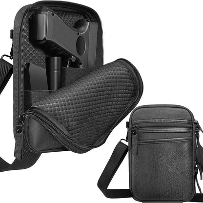 "The Stealth" Dual-Purpose Tactical Kit: Concealed Quick-Draw Pistol Pouch, Multi-Functional EDC Carrying Bag for Waist/Chest Mounting