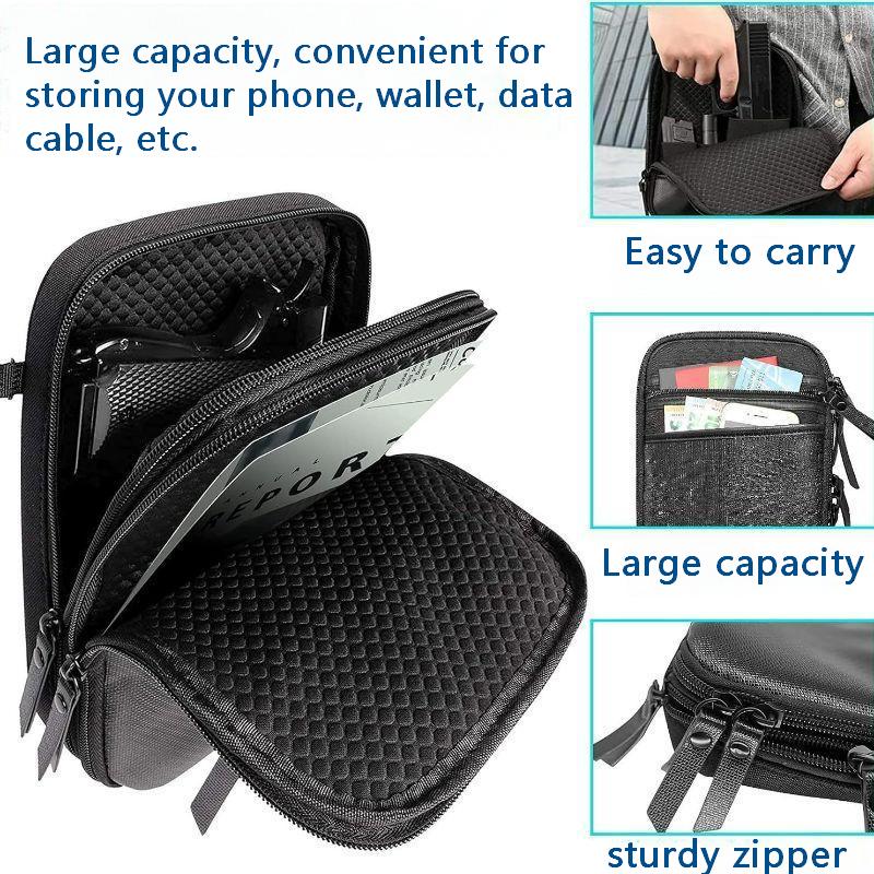 "The Stealth" Dual-Purpose Tactical Kit: Concealed Quick-Draw Pistol Pouch, Multi-Functional EDC Carrying Bag for Waist/Chest Mounting