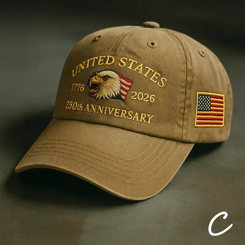 Printed 3D Heat Transfer Logo US 250th Anniversary Cap