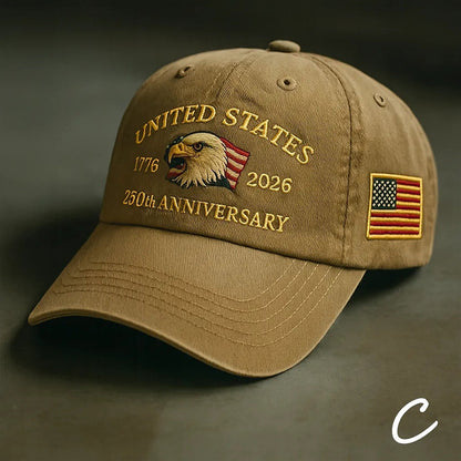 Printed 3D Heat Transfer Logo US 250th Anniversary Cap