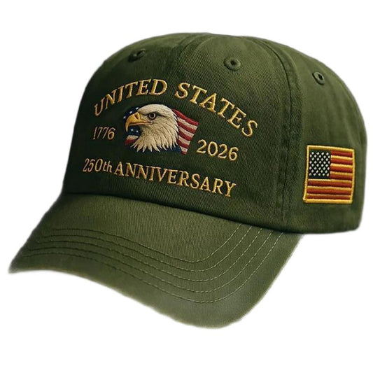 Printed 3D Heat Transfer Logo US 250th Anniversary Cap